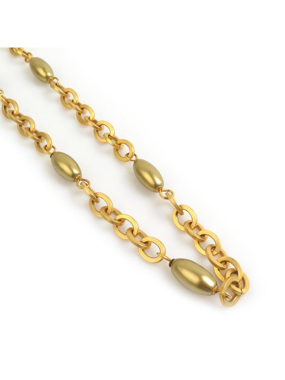Auth Chanel Vintage Cc Logo Necklace #293528C76B